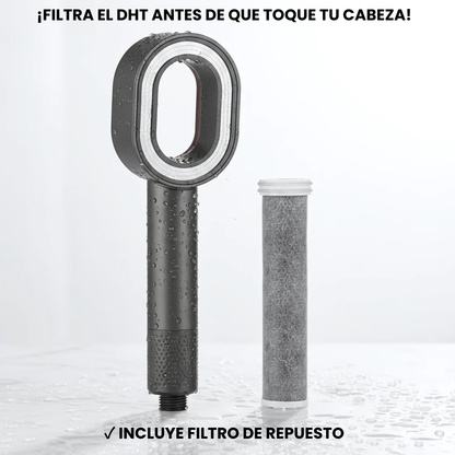 Cabezal Ducha Anti-DHT ApexFollix™ — Filtra Disparadores de DHT