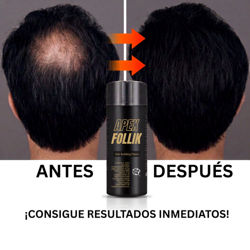 Fibras Capilares Apex Follix™ -  Cabello Denso al Instante