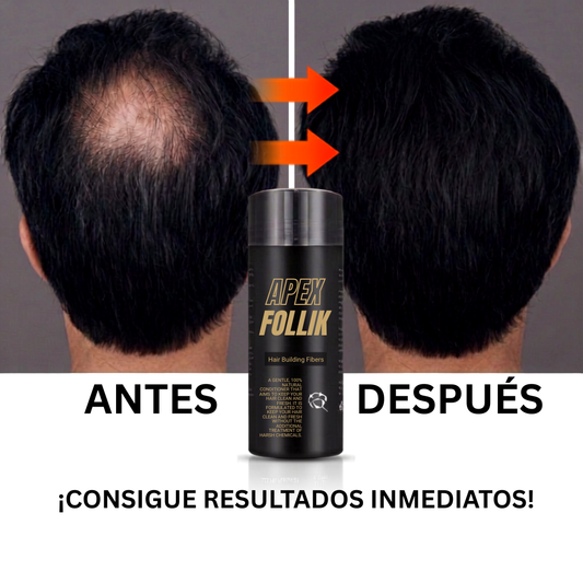 Fibras Capilares Apex Follix™ -  Cabello Denso al Instante