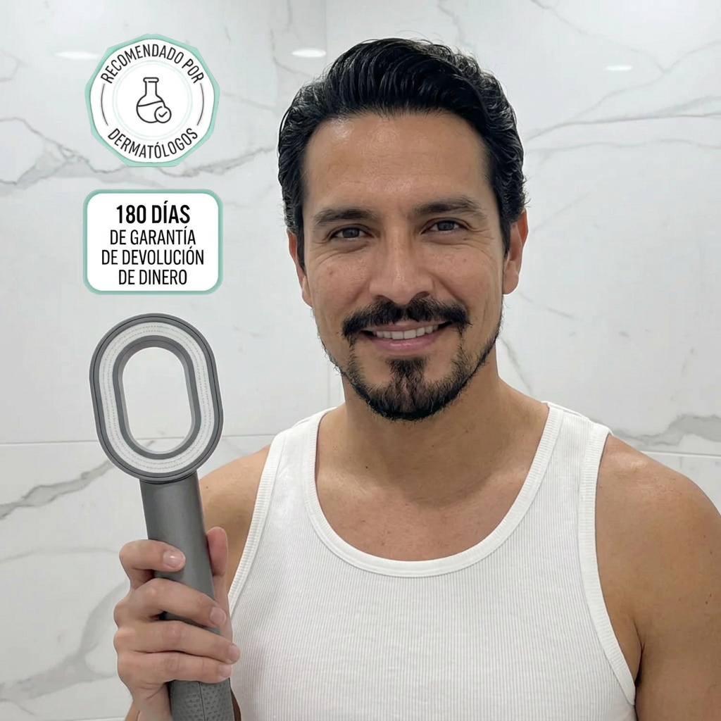 Cabezal Ducha Anti-DHT ApexFollix™ — Filtra Disparadores de DHT